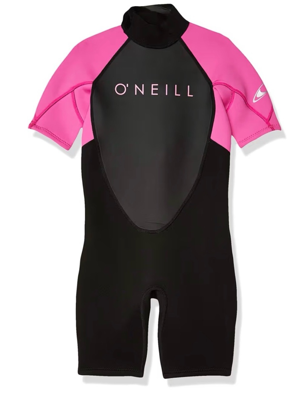 O'Neill Kids Short Sleeve Rashguard Suit - Pink and Black